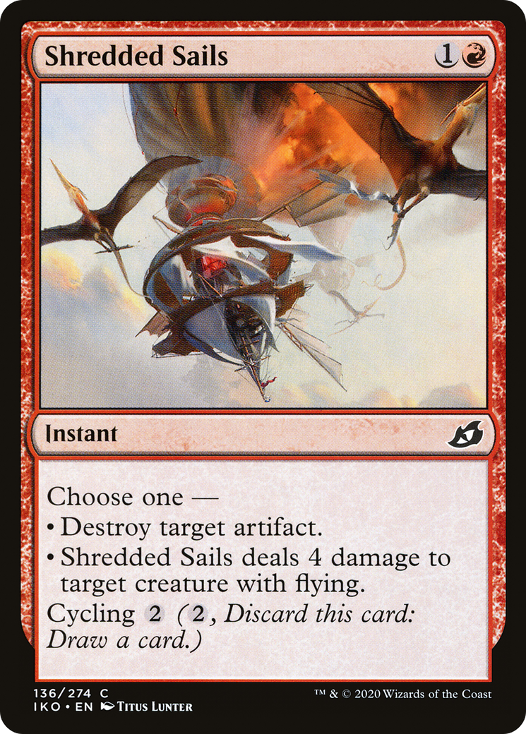 Shredded Sails (IKO-136) [Ikoria: Lair of Behemoths] Foil