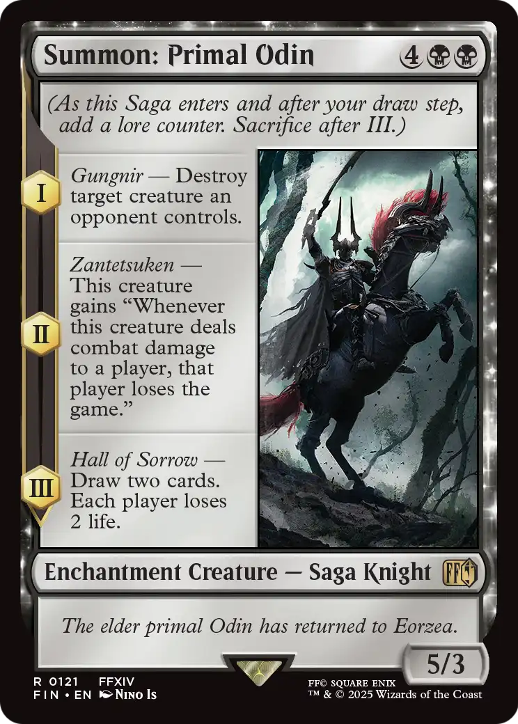Summon: Primal Odin (FIN-121) [FINAL FANTASY] Foil