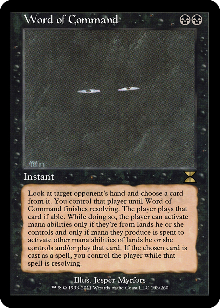Word of Command (ME4-103) [Masters Edition IV] Foil