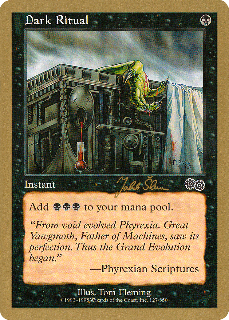 Dark Ritual - 1999 Jakub Slemr (USG) [World Championship Decks 1999]