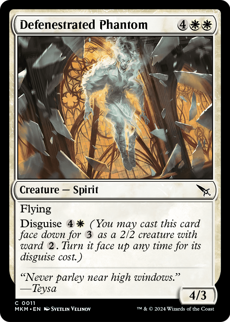 Defenestrated Phantom (MKM-011) [Murders at Karlov Manor] Foil