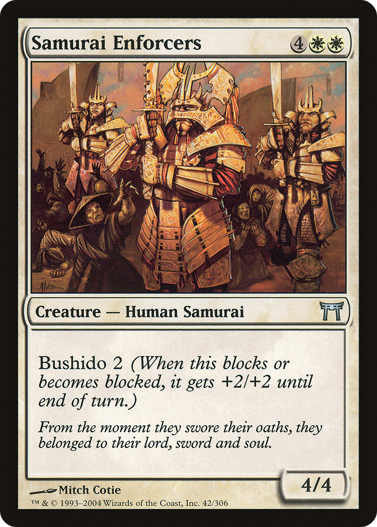 Samurai Enforcers (CHK-042) [Champions of Kamigawa] Foil