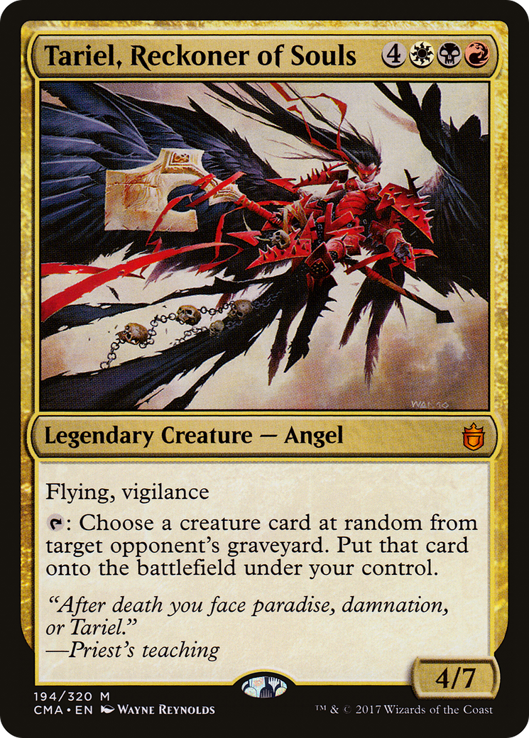 Tariel, Reckoner of Souls (CMA-194) [Commander Anthology]