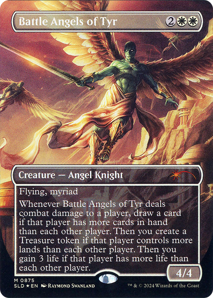 Battle Angels of Tyr (SLD-875) (Borderless) [Secret Lair Drop] Foil