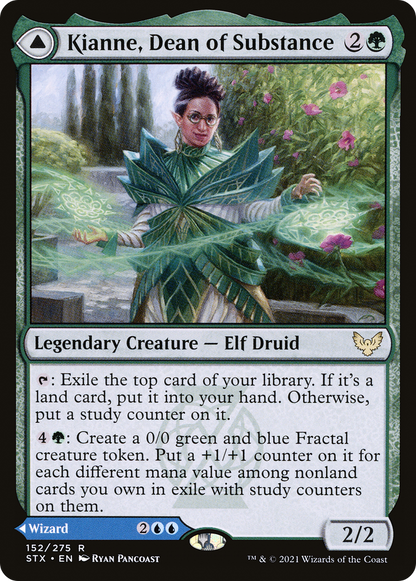 Kianne, Dean of Substance // Imbraham, Dean of Theory (STX-152) [Strixhaven: School of Mages]
