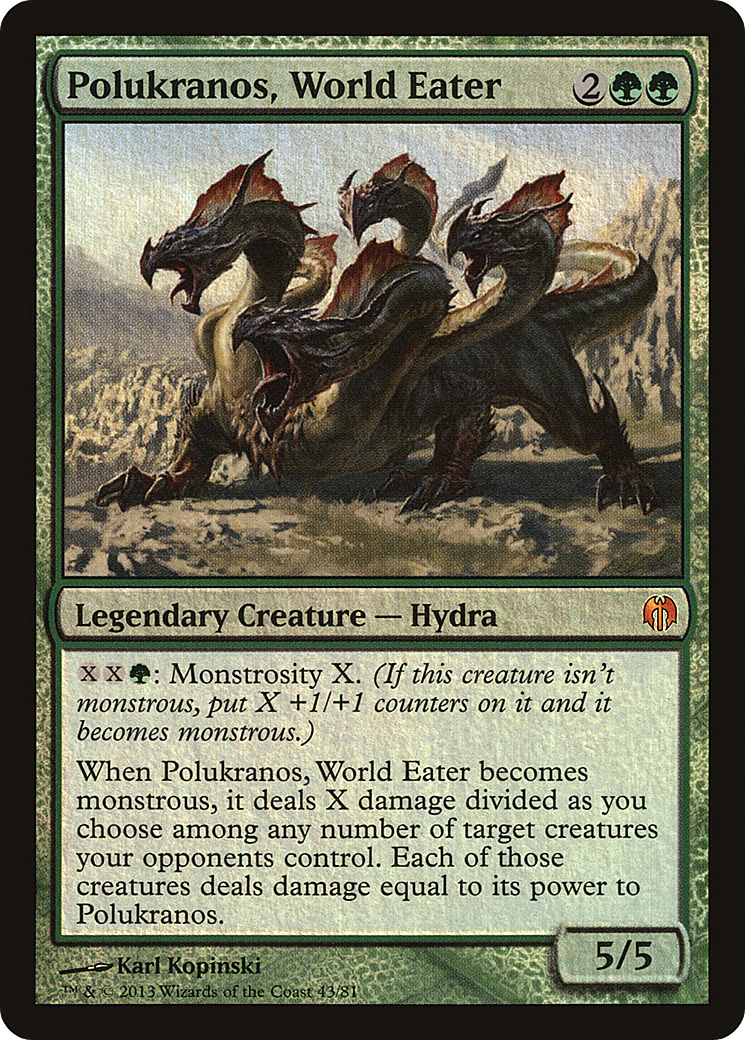 Polukranos, World Eater (DDL-043) [Duel Decks: Heroes vs. Monsters] Foil