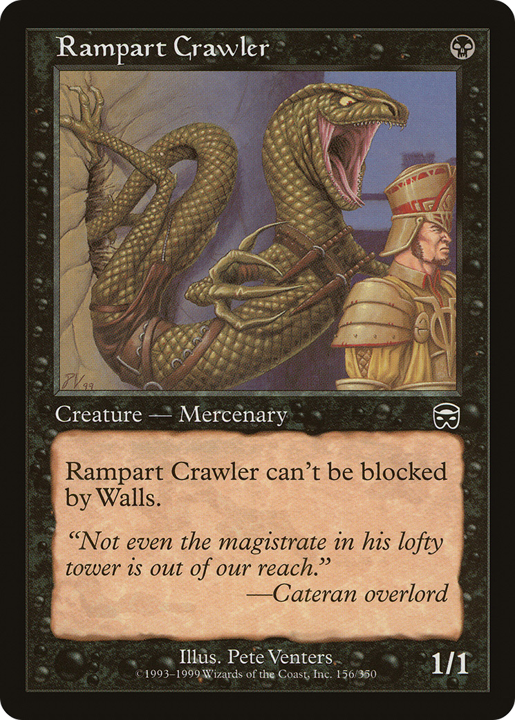 Rampart Crawler (MMQ-156) [Mercadian Masques]