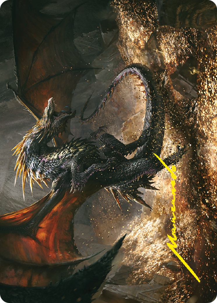 Cavern-Hoard Dragon // Cavern-Hoard Dragon (ALTR-061) (Borderless) [Tales of Middle-earth Art Series] Foil