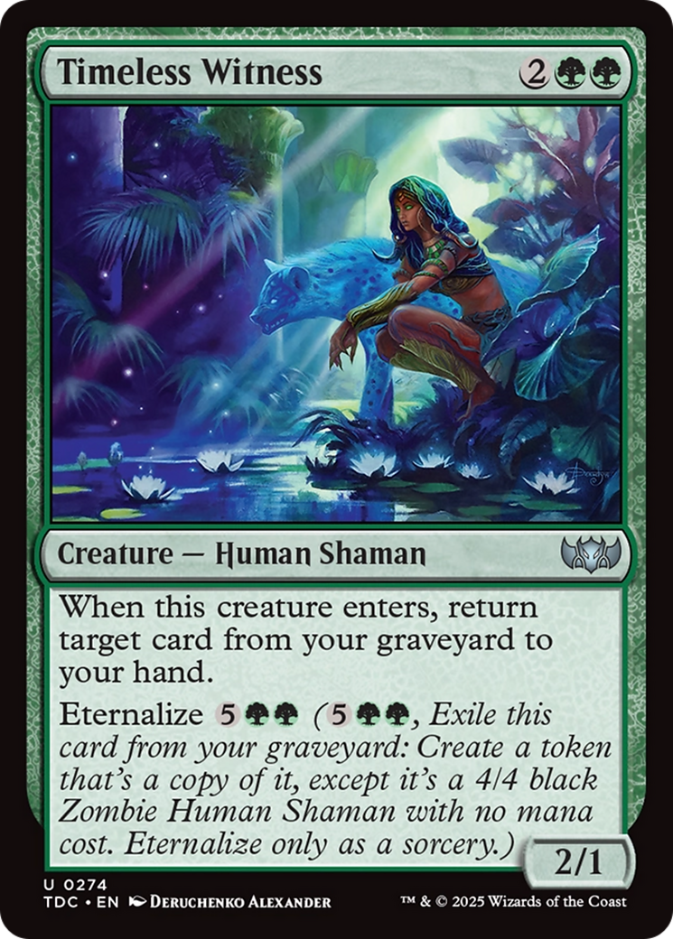 Timeless Witness (TDC-274) [Commander: Tarkir: Dragonstorm]