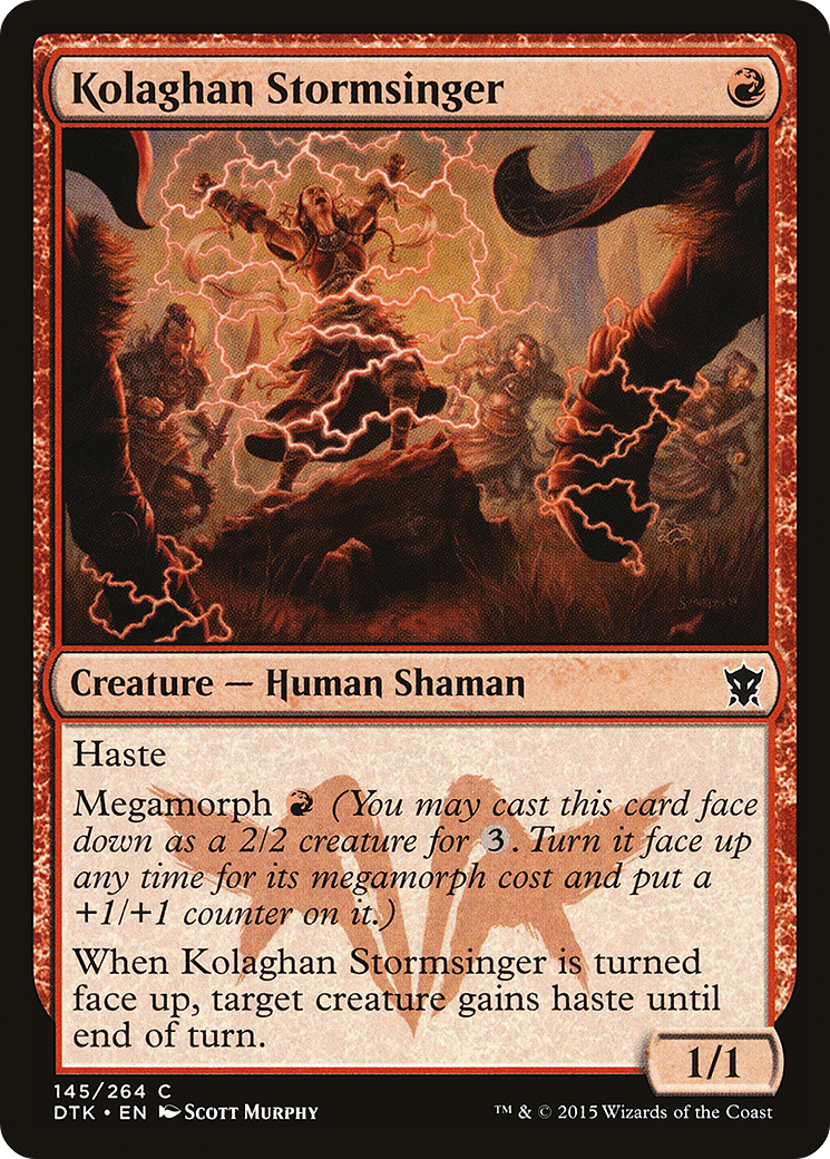 Kolaghan Stormsinger (DTK-145) [Dragons of Tarkir]