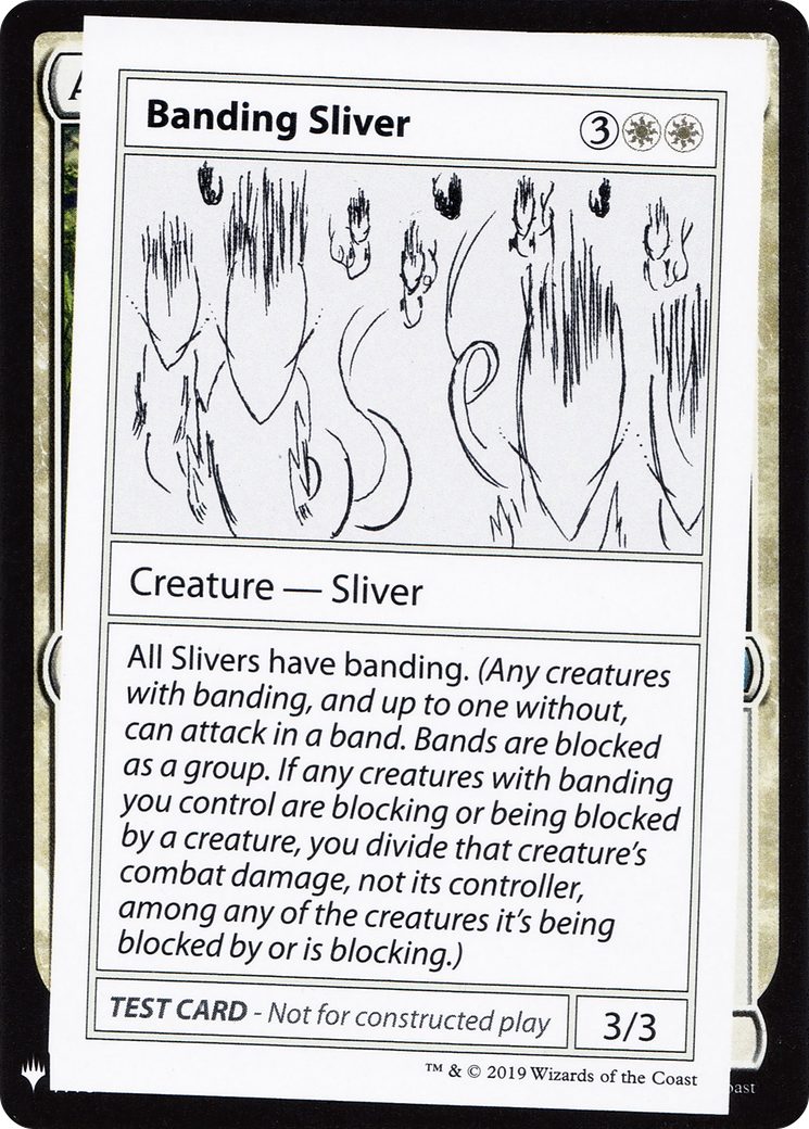 Banding Sliver [Mystery Booster Playtest Cards 2019]