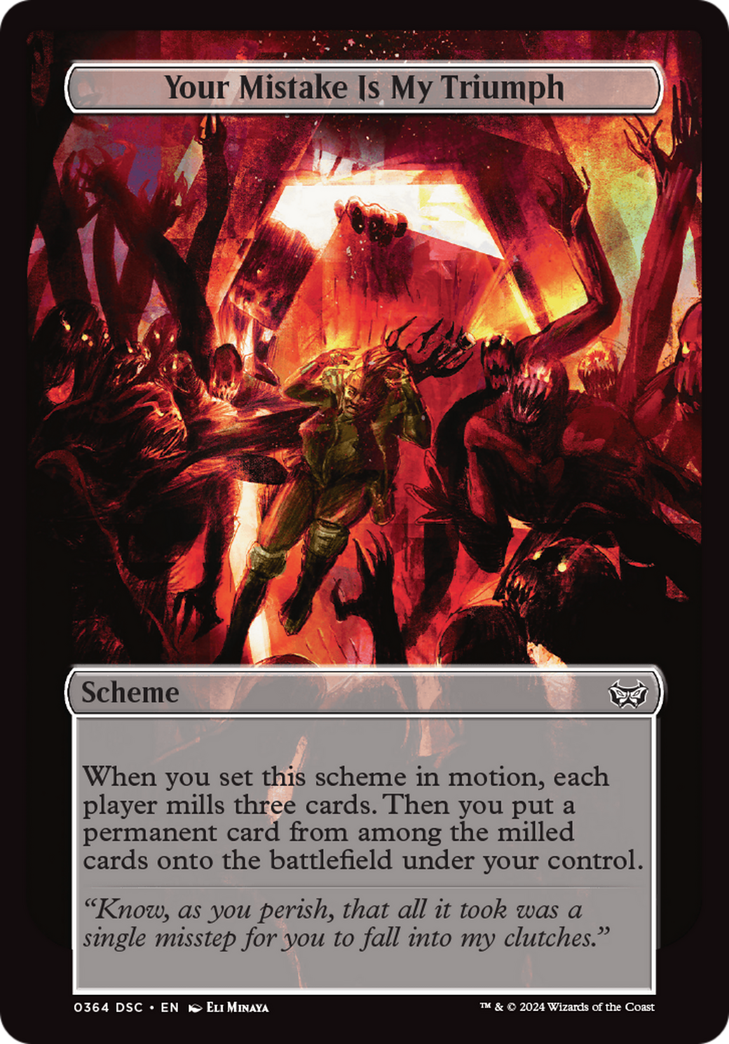 Your Mistake Is My Triumph (Full Art) (A:DSC-364) [Duskmourn: House of Horror Commander]