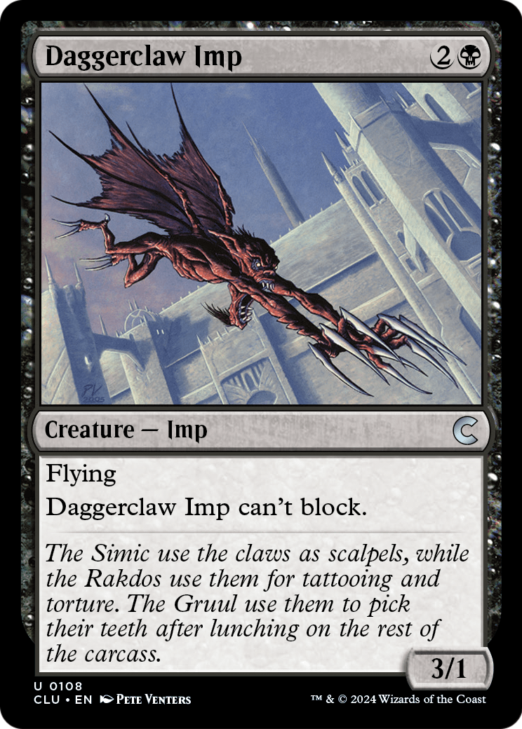Daggerclaw Imp (CLU-108) [Ravnica: Clue Edition]