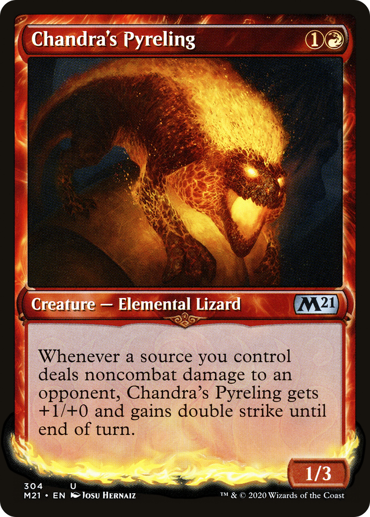 Chandra's Pyreling (Showcase) (M21-304) [Core Set 2021] Foil