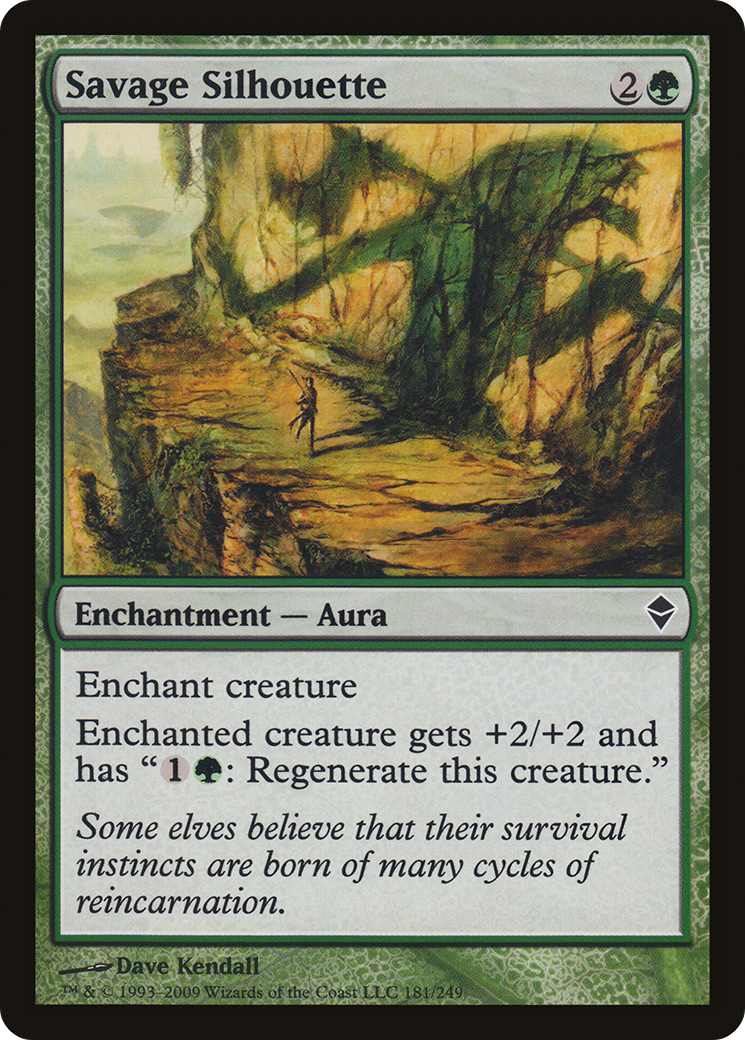 Savage Silhouette (ZEN-181) [Zendikar]