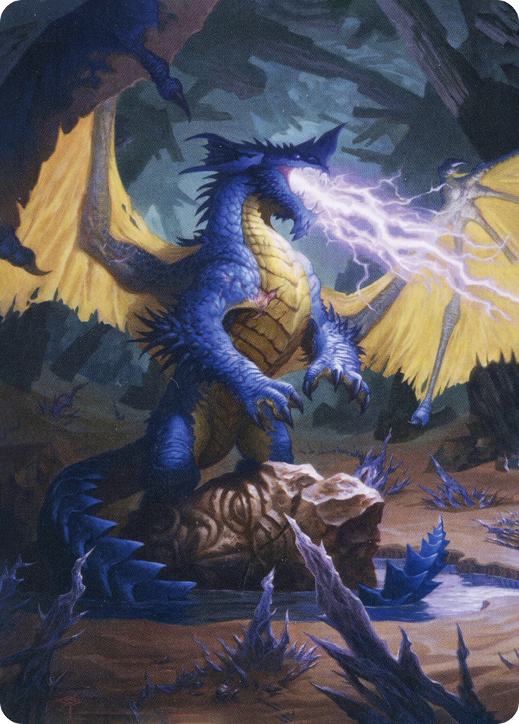 Blue Dragon // Blue Dragon (AAFR-073) (Borderless) [Adventures in the Forgotten Realms Art Series] Foil