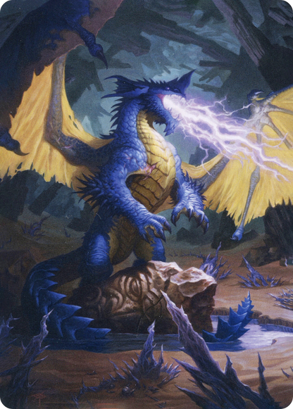 Blue Dragon // Blue Dragon (AAFR-073) (Borderless) [Adventures in the Forgotten Realms Art Series]