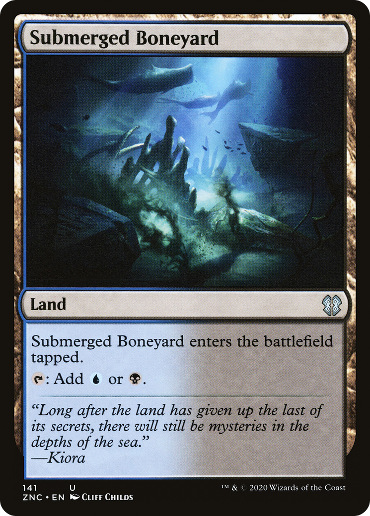 Submerged Boneyard (ZNC-141) [Zendikar Rising Commander]
