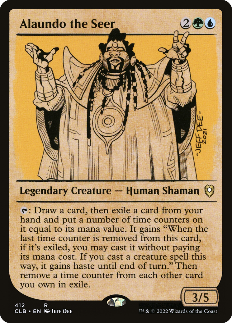 Alaundo the Seer (Showcase) (CLB-412) [Commander Legends: Battle for Baldur's Gate]