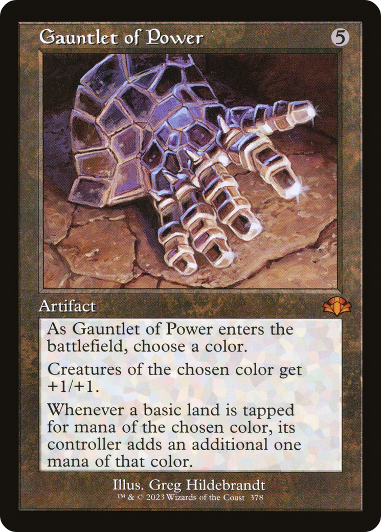 Gauntlet of Power (Retro Frame) (DMR-378) [Dominaria Remastered] Foil