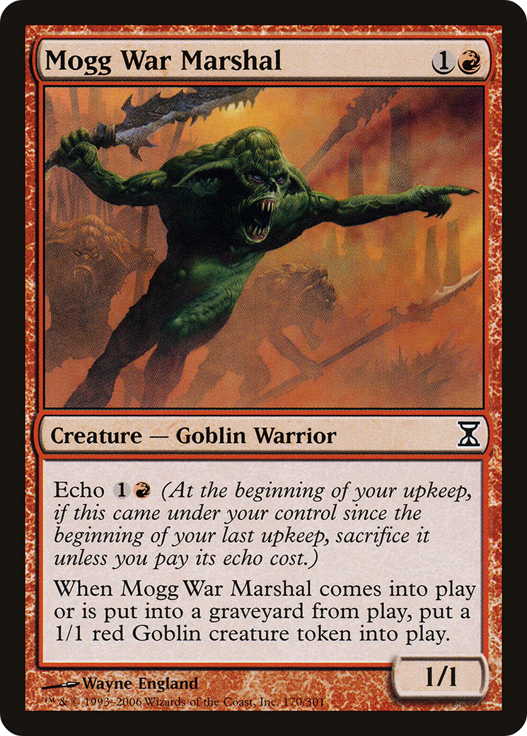 Mogg War Marshal (TSP-170) [Time Spiral] Foil