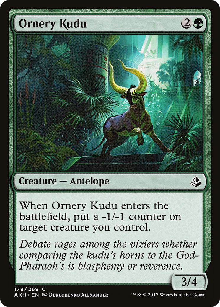 Ornery Kudu (AKH-178) [Amonkhet] Foil