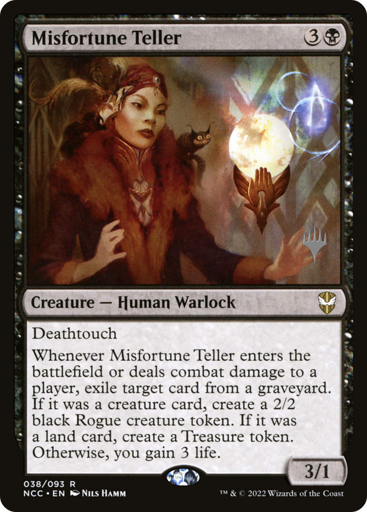 Misfortune Teller (PPSNC-038) [Promo Pack: New Capenna Commander Promos] Foil