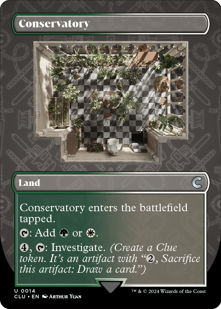 Conservatory (Borderless) (CLU-014) [Ravnica: Clue Edition]