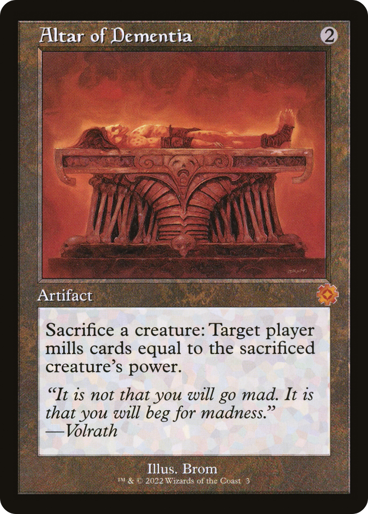 Altar of Dementia (BRR-003) [The Brothers' War Retro Artifacts] Foil