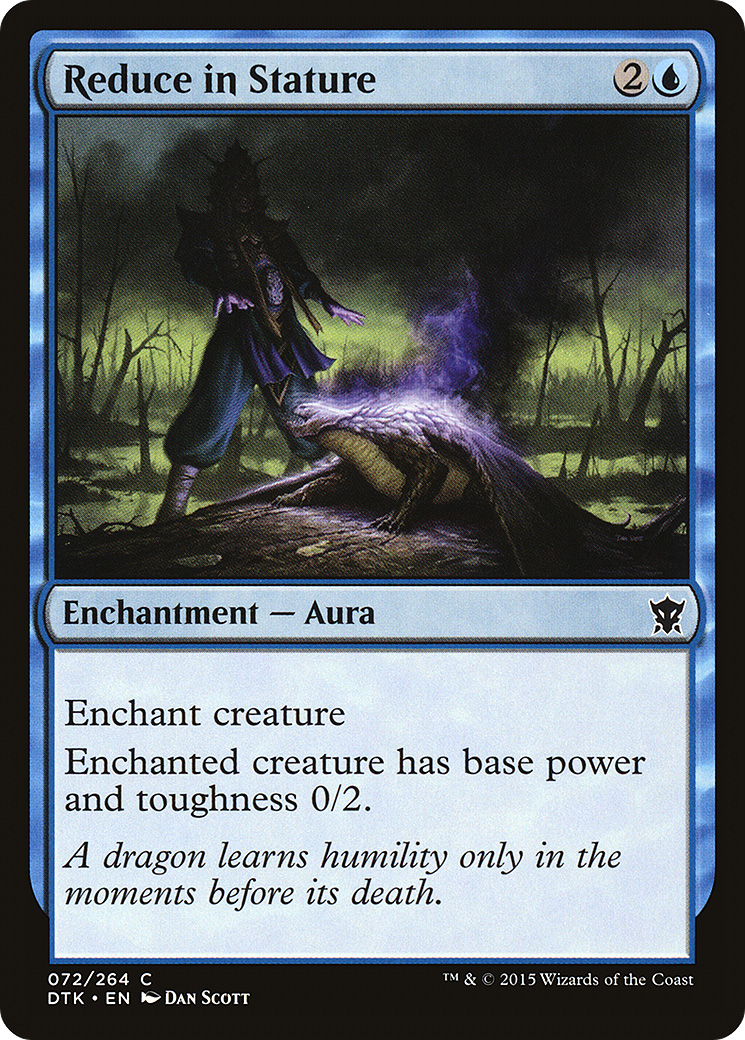 Reduce in Stature (DTK-072) [Dragons of Tarkir] Foil