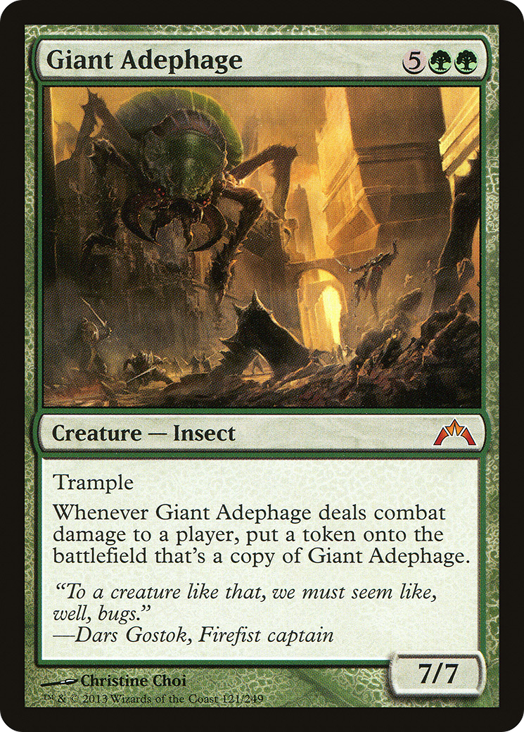 Giant Adephage (GTC-121) [Gatecrash] Foil