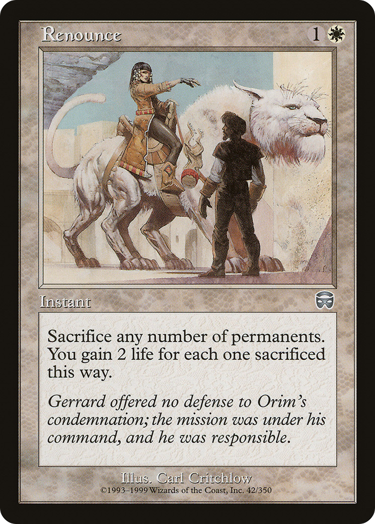 Renounce (MMQ-042) [Mercadian Masques] Foil