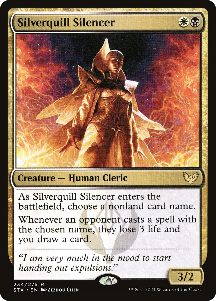 Silverquill Silencer (STX-234) [Strixhaven: School of Mages] Foil