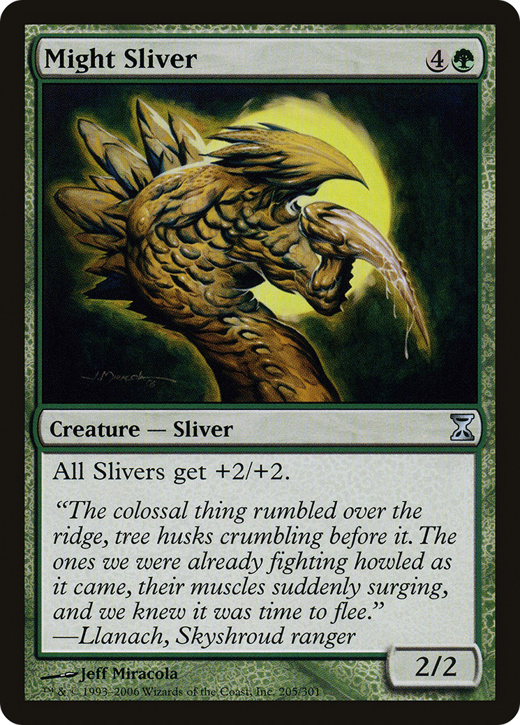 Might Sliver (TSP-205) [Time Spiral] Foil