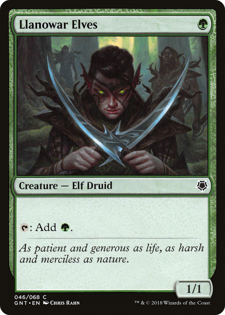 Llanowar Elves (GNT-046) [Game Night]
