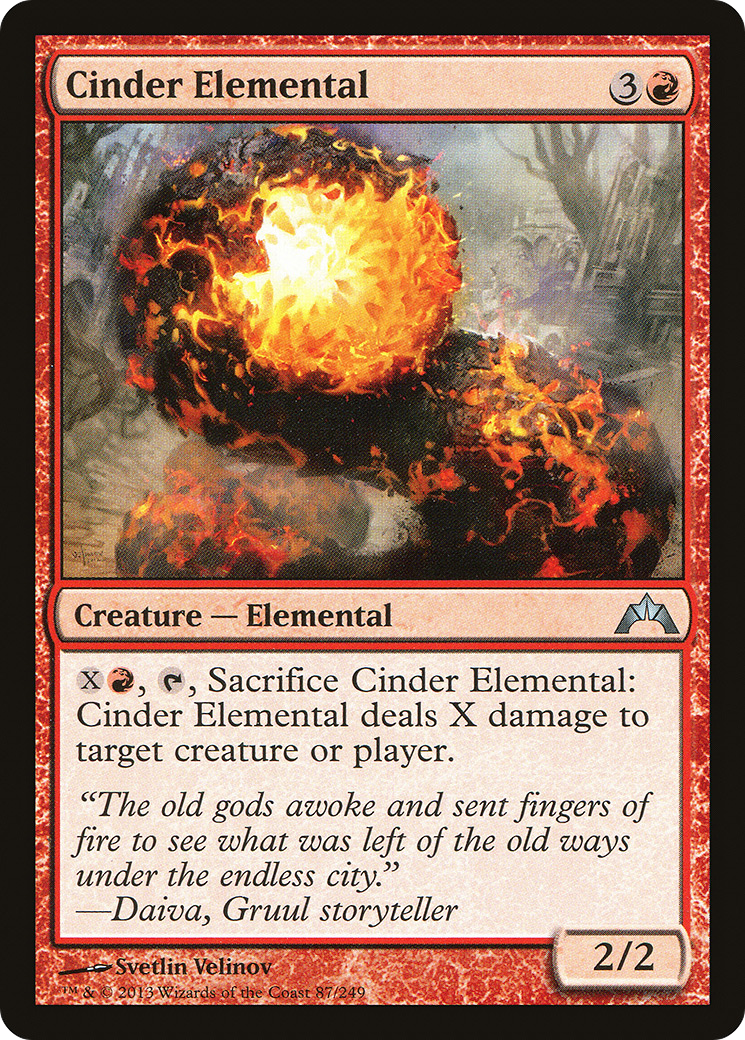 Cinder Elemental (GTC-087) [Gatecrash]