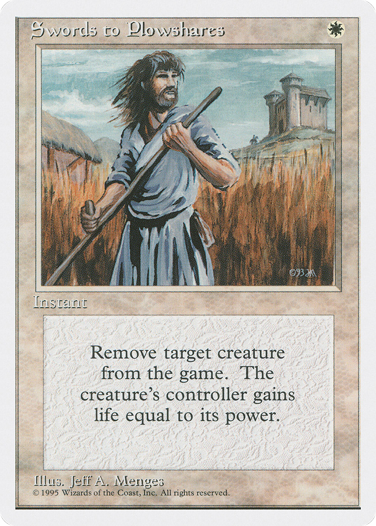 Swords to Plowshares (4ED-302) [Fourth Edition]