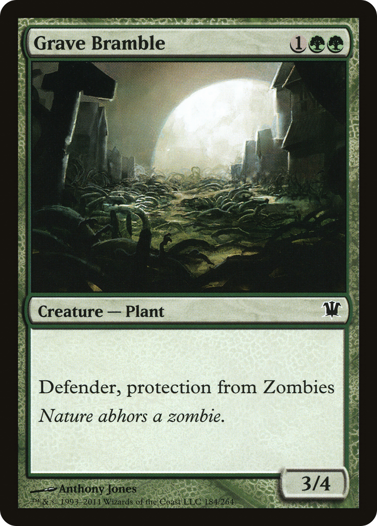 Grave Bramble (ISD-184) [Innistrad] Foil