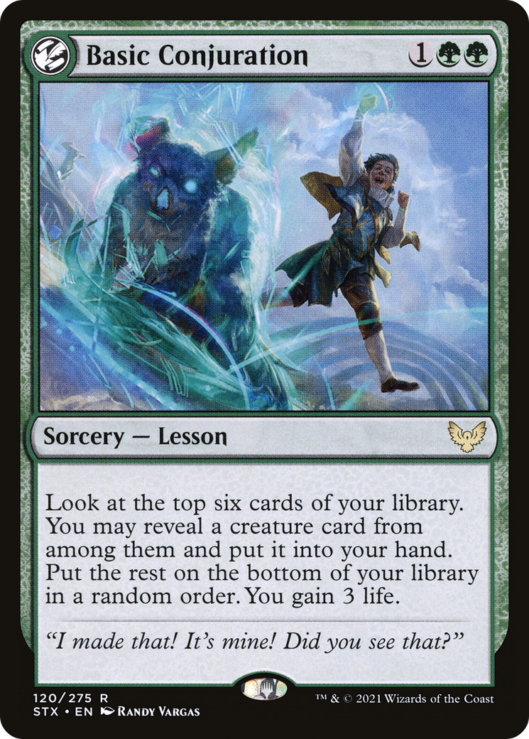 Basic Conjuration (STX-120) [Strixhaven: School of Mages] Foil