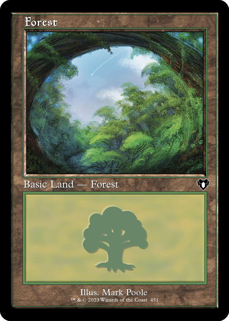 Forest (CMM-451) (Retro Frame) [Commander Masters] Foil