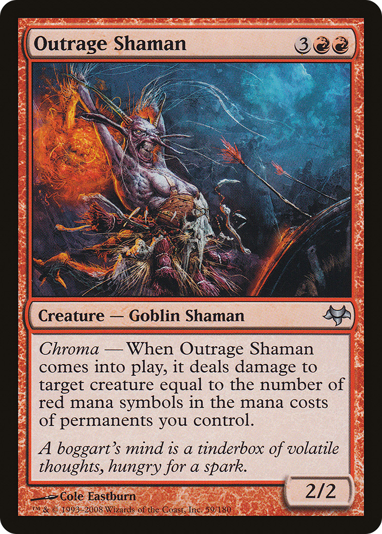 Outrage Shaman (EVE-059) [Eventide] Foil