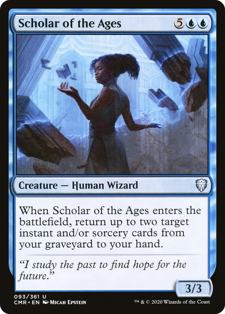 Scholar of the Ages (CMR-093) [Commander Legends] Foil
