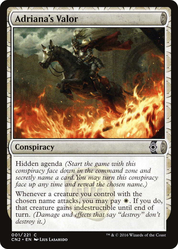 Adriana's Valor (CN2-001) [Conspiracy: Take the Crown]