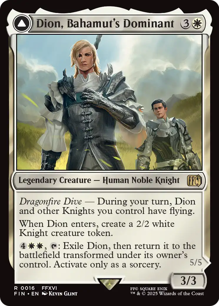 Dion, Bahamut's Dominant (FIN-016) [FINAL FANTASY] Foil