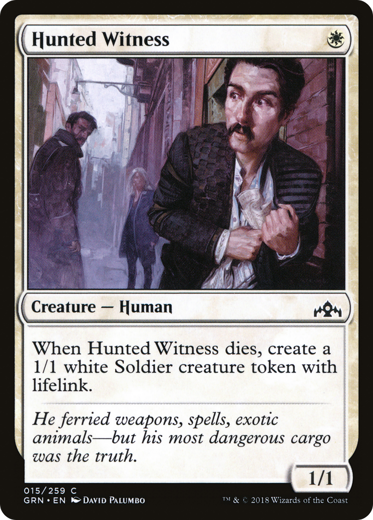 Hunted Witness (GRN-015) [Guilds of Ravnica] Foil