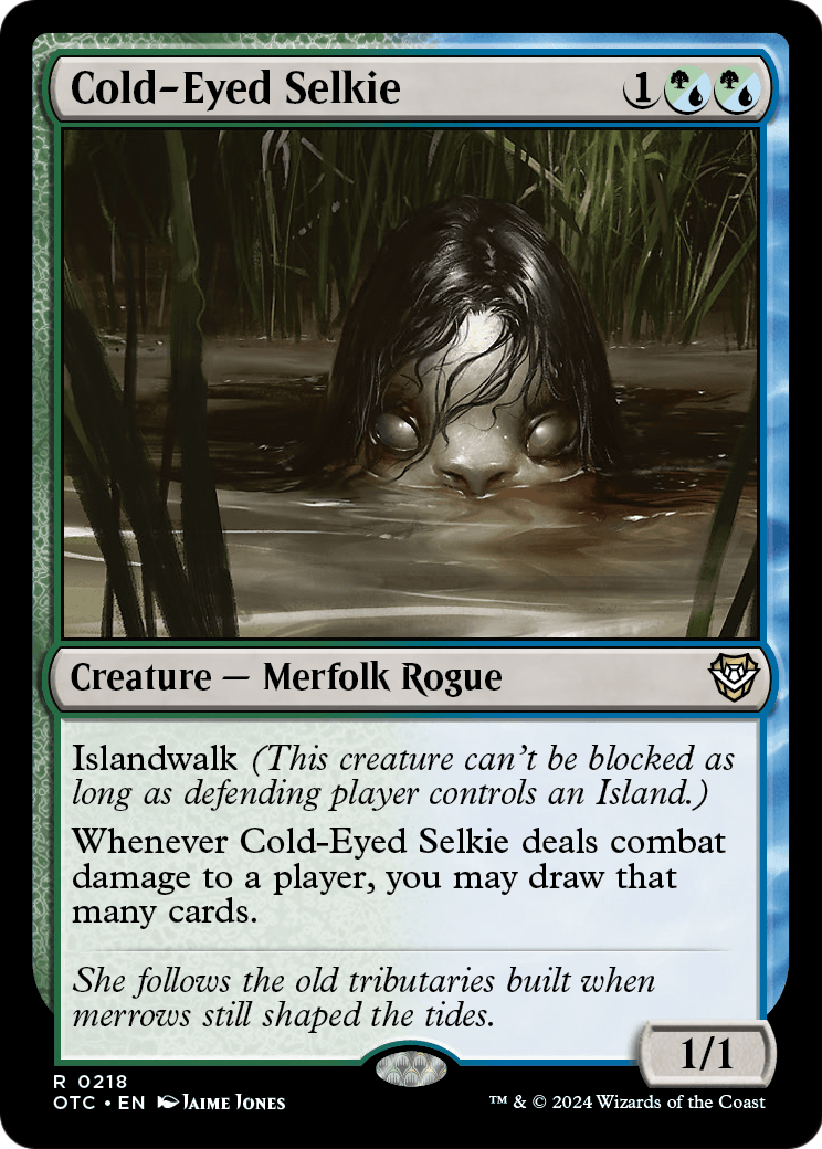 Cold-Eyed Selkie (OTC-218) [Outlaws of Thunder Junction Commander]