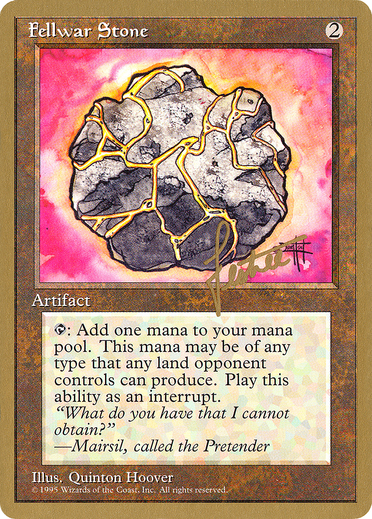Fellwar Stone - 1996 Bertrand Lestree (4ED) [Pro Tour Collector Set]
