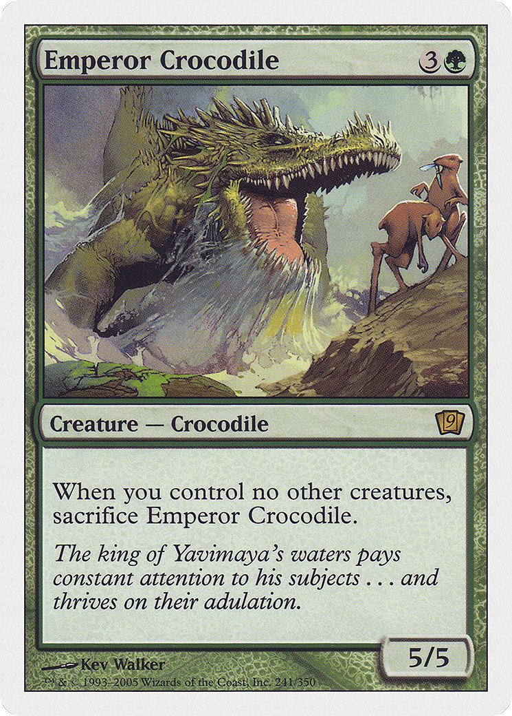 Emperor Crocodile (9ED-241) [9th Edition] Foil