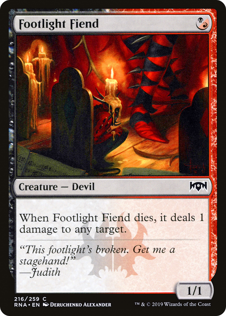 Footlight Fiend (RNA-216) [Ravnica Allegiance] Foil