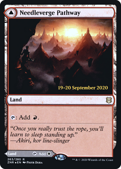 Needleverge Pathway (PRE-263S) [Zendikar Rising Promos] Foil